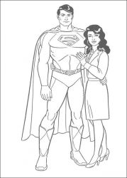 plansa de colorat superman #11