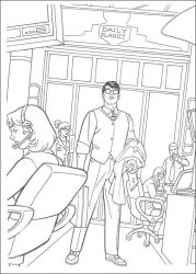 plansa de colorat superman #13