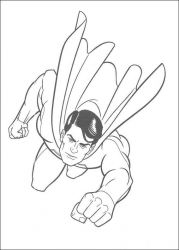plansa de colorat superman #14