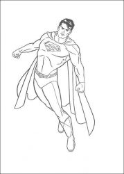 plansa de colorat superman #15