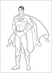plansa de colorat superman #21