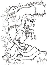 plansa de colorat tarzan #14