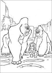 plansa de colorat tarzan #13