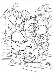 plansa de colorat tarzan #14