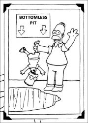 plansa de colorat the simpsons #4