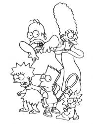 plansa de colorat the simpsons #11