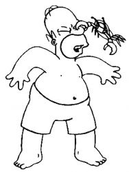 plansa de colorat the simpsons #19