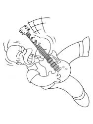 plansa de colorat the simpsons #1