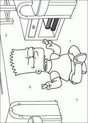 plansa de colorat the simpsons #12
