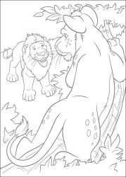 plansa de colorat the wild #4