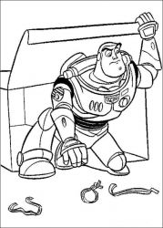 plansa de colorat toy story #1
