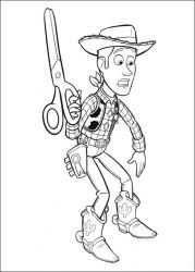 plansa de colorat toy story #2