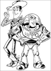 plansa de colorat toy story #3
