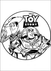 plansa de colorat toy story #4