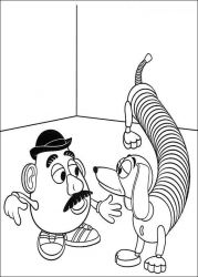 plansa de colorat toy story #6