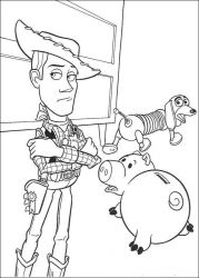 plansa de colorat toy story #9