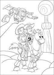 plansa de colorat toy story #12