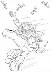 plansa de colorat toy story #16