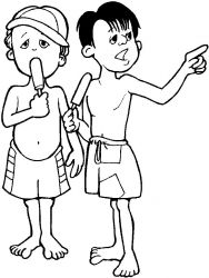 plansa de colorat vacanta #8