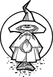 plansa de colorat vrajitoare #3