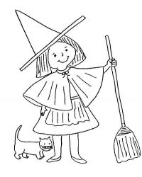 plansa de colorat vrajitoare #4