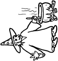 plansa de colorat vrajitoare #8