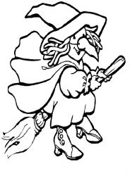 plansa de colorat vrajitoare #10