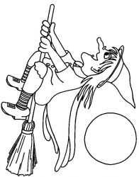 plansa de colorat vrajitoare #14