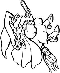 plansa de colorat vrajitoare #16