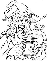 plansa de colorat vrajitoare #1