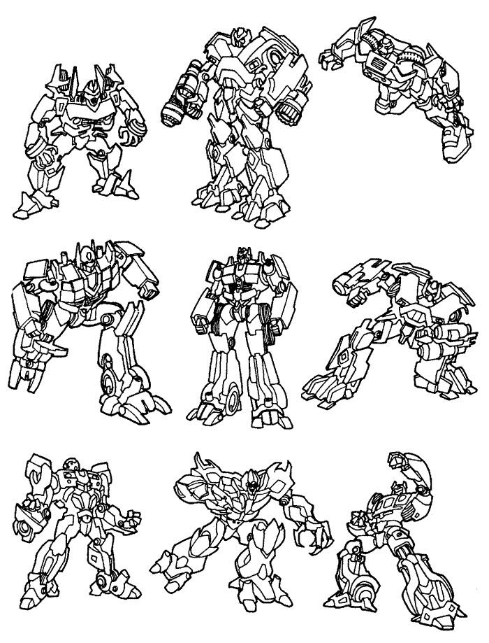 Transformers de colorat p32