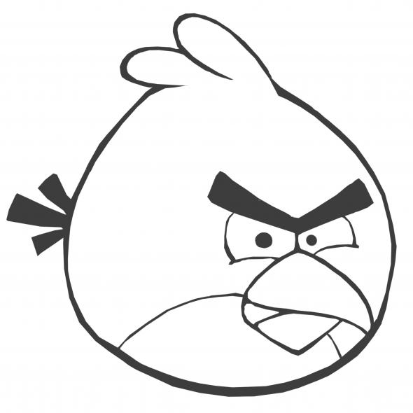 Angry birds de colorat p01