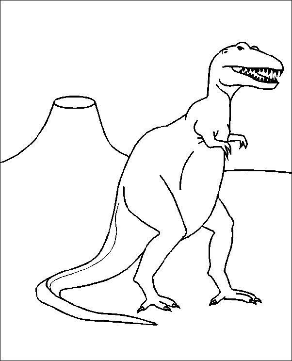 Animale dinozauri de colorat p87