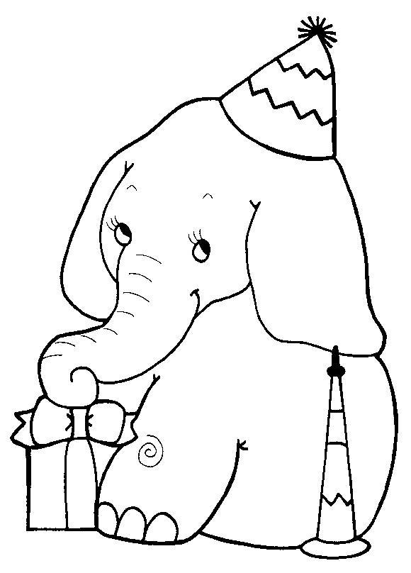 Animale elefanti de colorat p47
