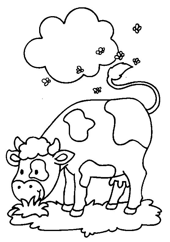 Animale vaci de colorat p18