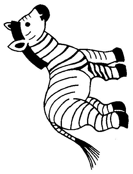 Animale zebre de colorat p15