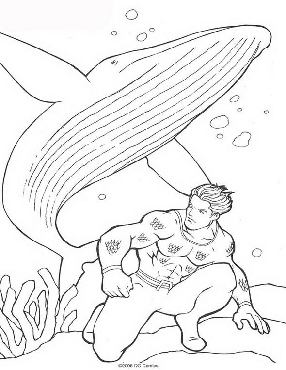 Aquaman de colorat p19