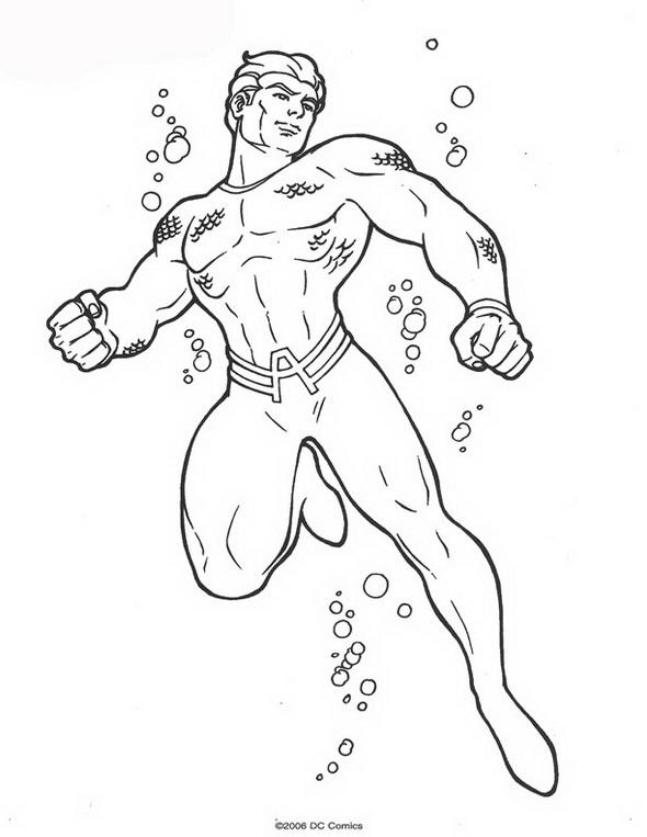 Aquaman de colorat p27