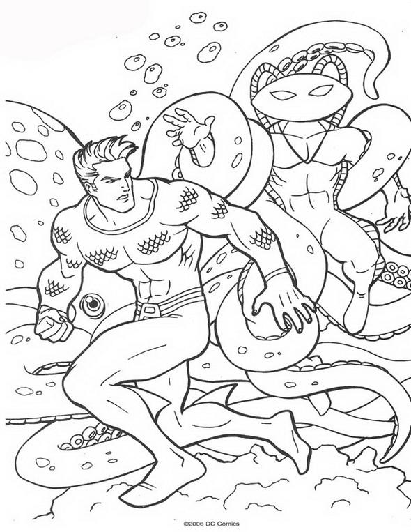 Aquaman de colorat p31