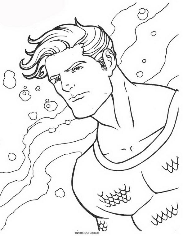 Aquaman de colorat p34