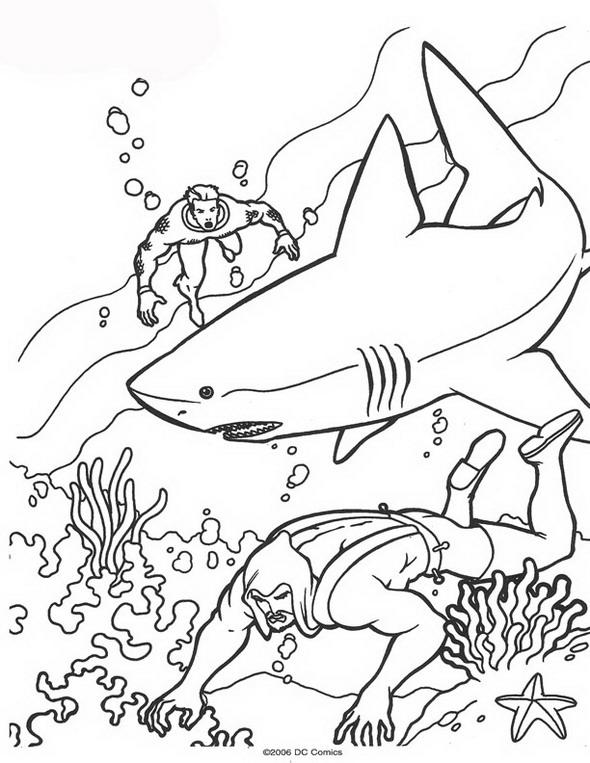 Aquaman de colorat p38