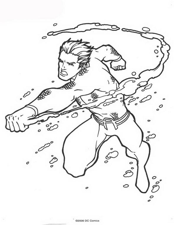Aquaman de colorat p51