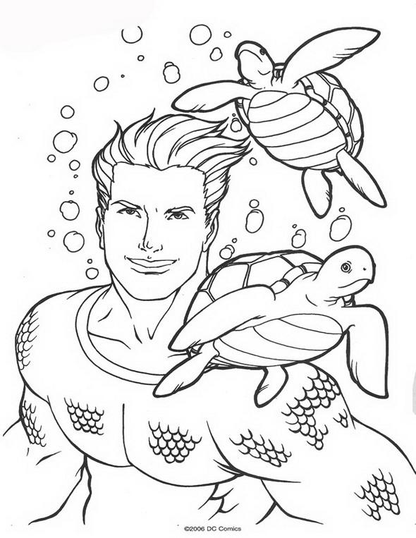 Aquaman de colorat p53