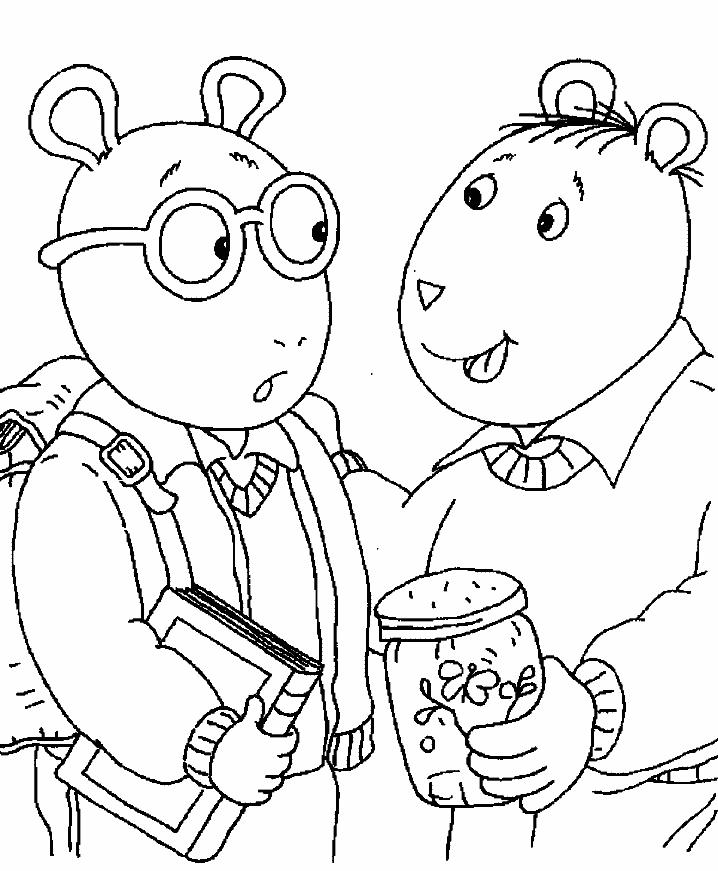 Arthur si prietenii sai de colorat p02