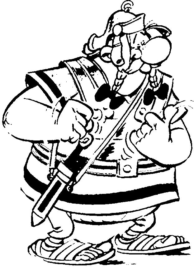 Asterix si obelix de colorat p03