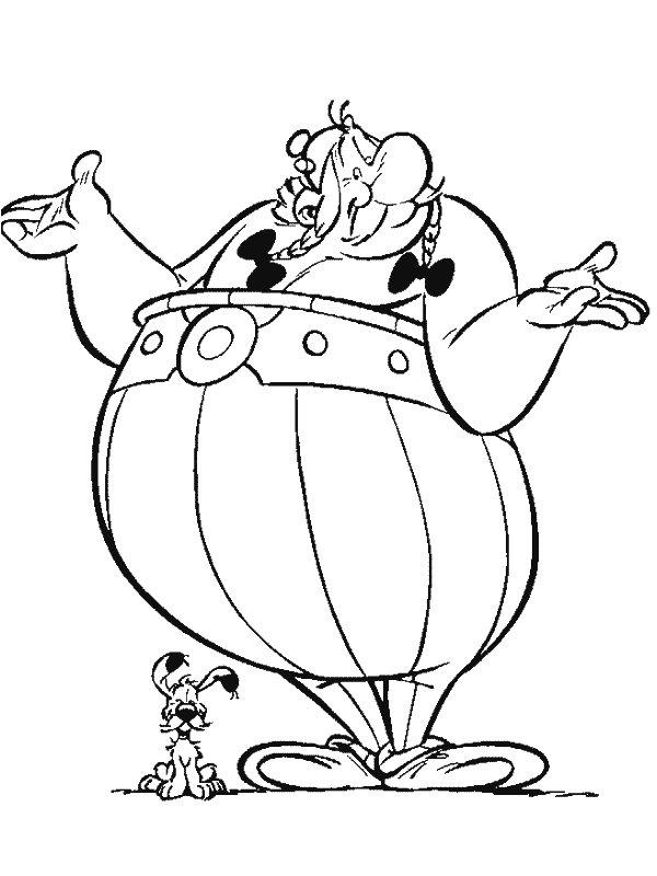 Asterix si obelix de colorat p11