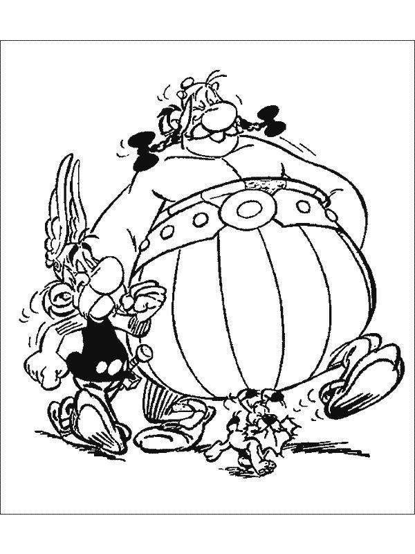 Asterix si obelix de colorat p15