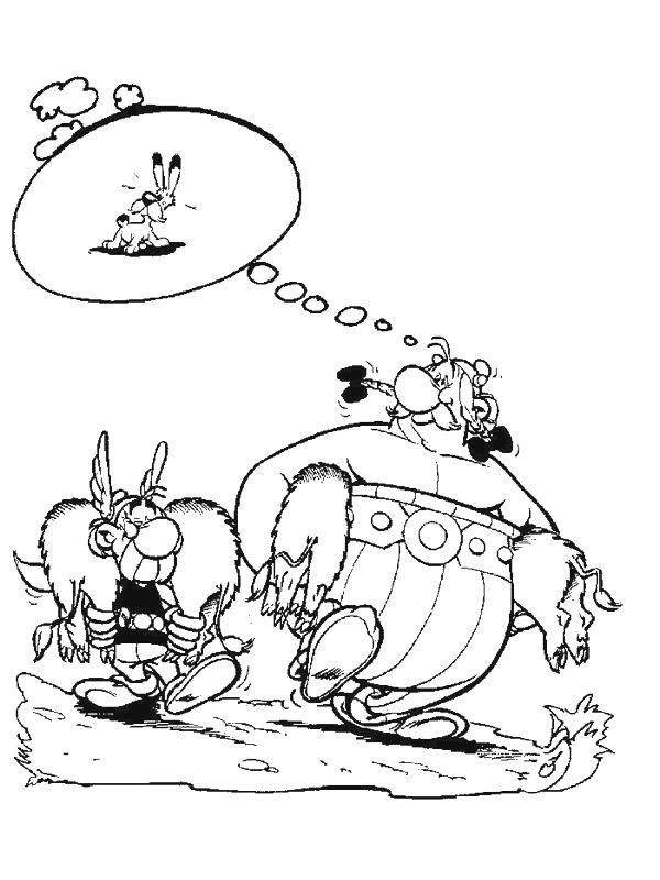 Asterix si obelix de colorat p21