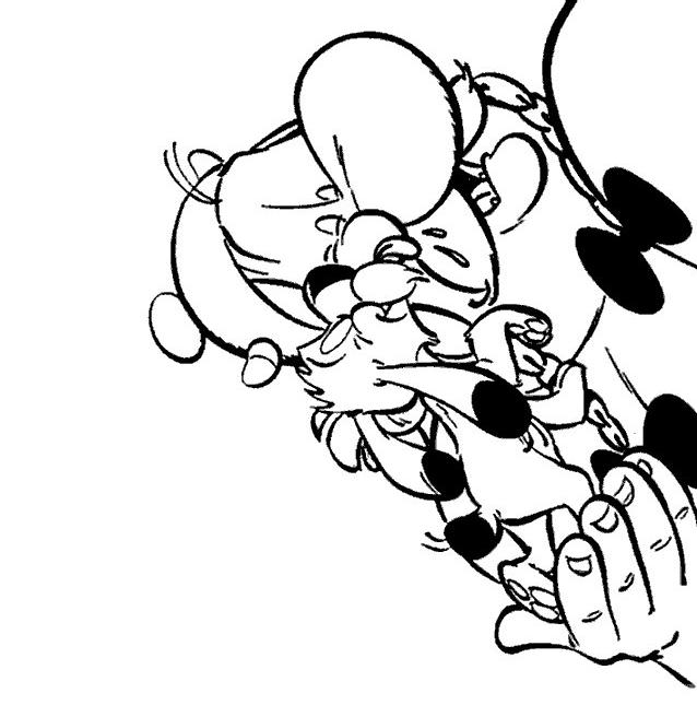 Asterix si obelix de colorat p28