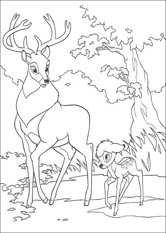 Bambi de colorat p19